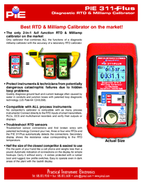 Thumbnail of document Data Sheet - 311 Automated RTD Calibrator